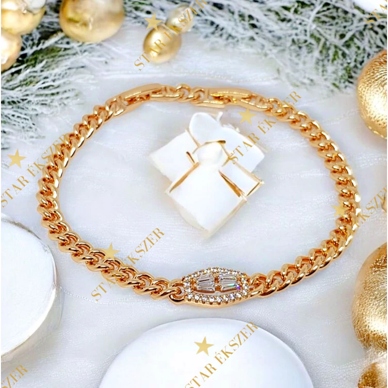 Gera 18k antiallergén karkötő 17/19cm