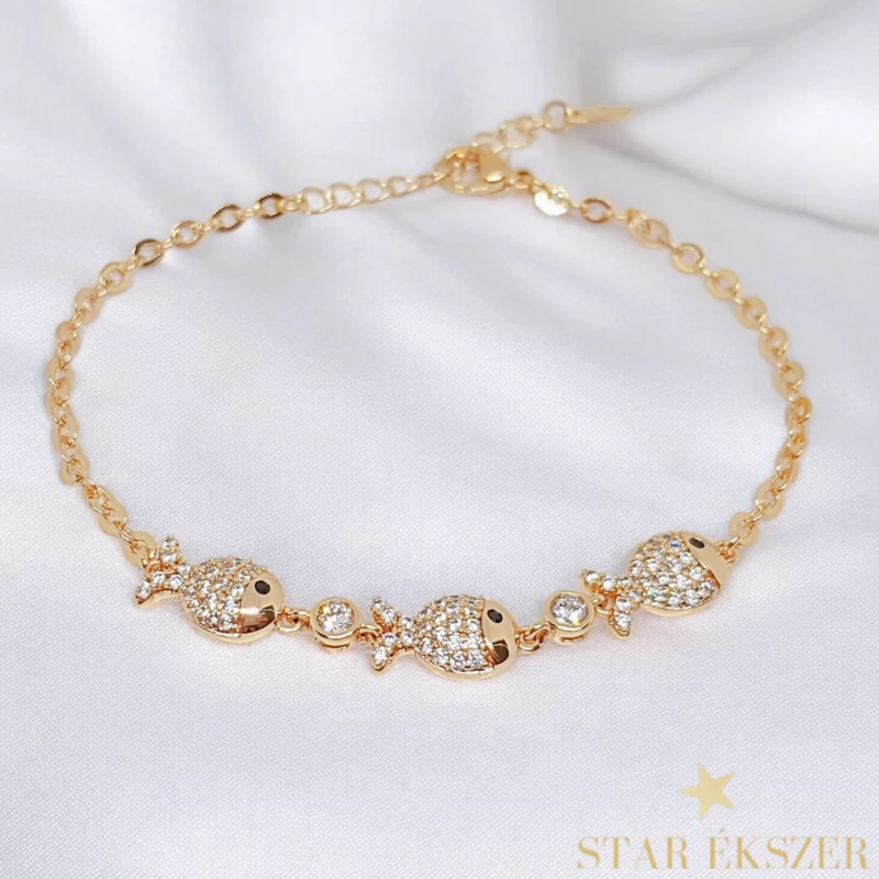 Halacskás 18K antiallergén karkötő