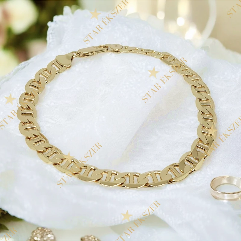 Thomas 14K GF. antiallergén férfi karkötő 25cm