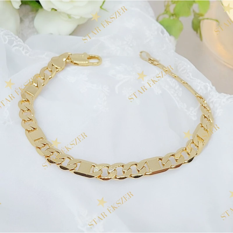Norman 14K G.F. antiallergén férfi karkötő 18,5cm