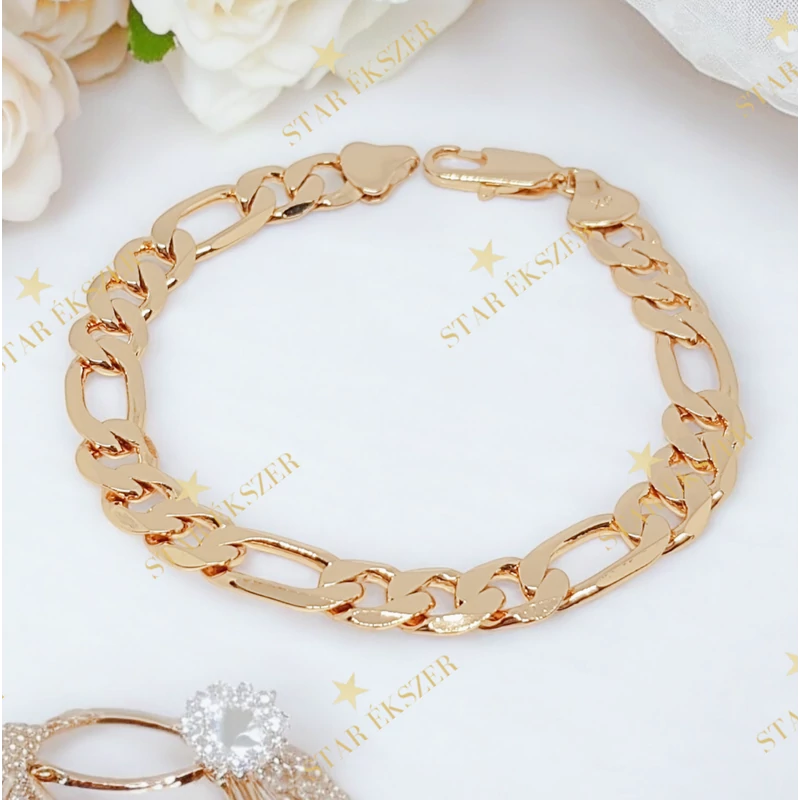 Figaro 18K G.F. antiallergén férfi karkötő 20cm