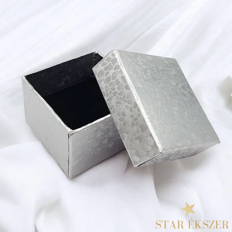 Csillámos Díszdoboz gyűrűhöz ezüst