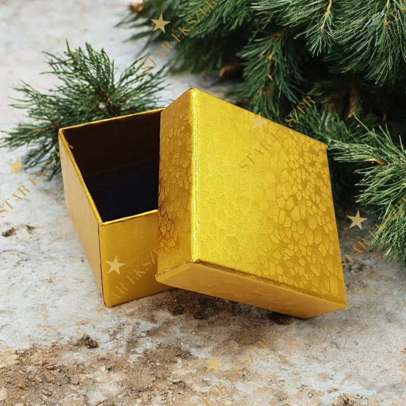 Csillámos Díszdoboz gyűrűhöz arany