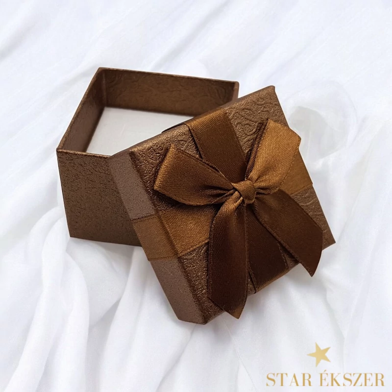 Masnis Díszdoboz gyűrűhöz barna