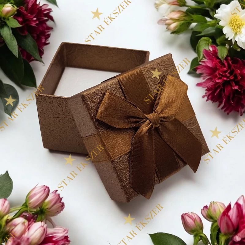 Masnis Díszdoboz gyűrűhöz barna