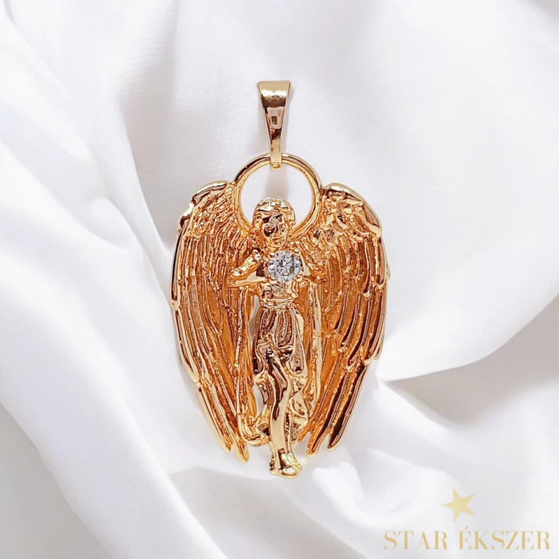 Angela 18K antillergén angyal medál 