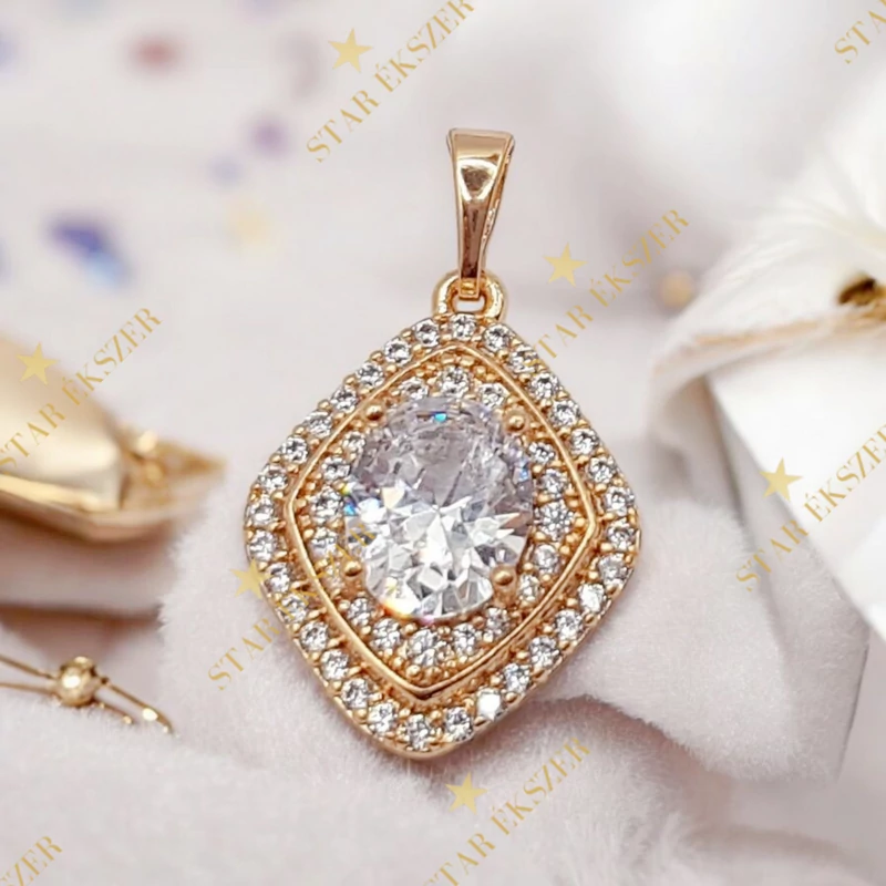 Arine 18K antillergén köves medál