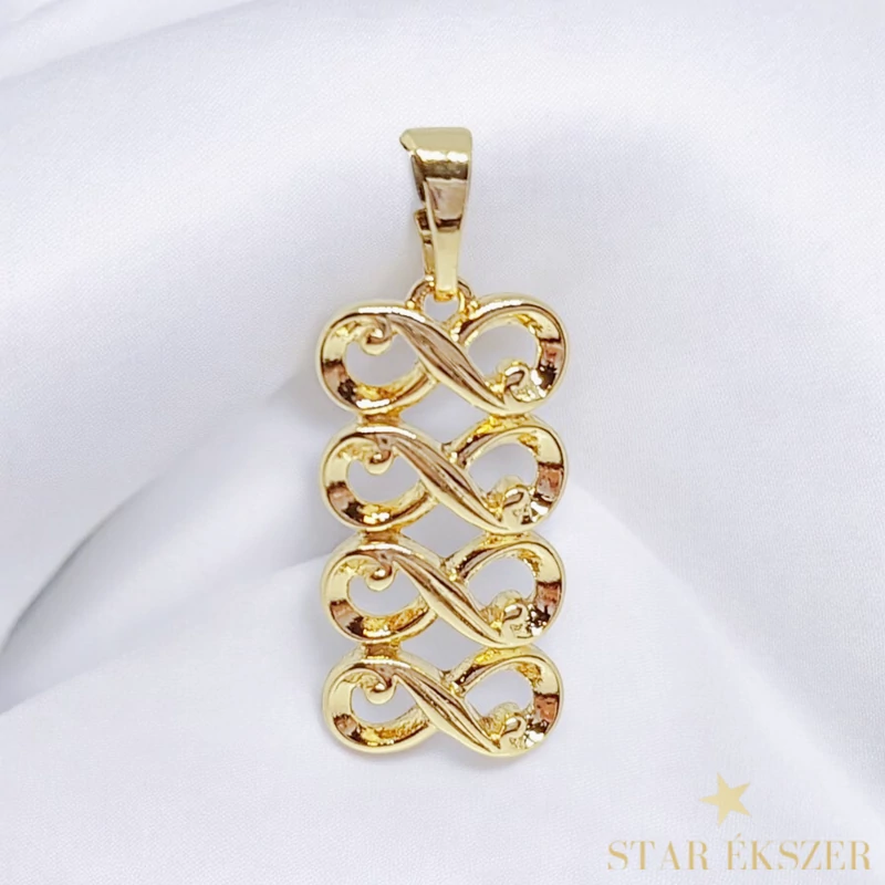 Infinity 14K antillergén végtelen medál 