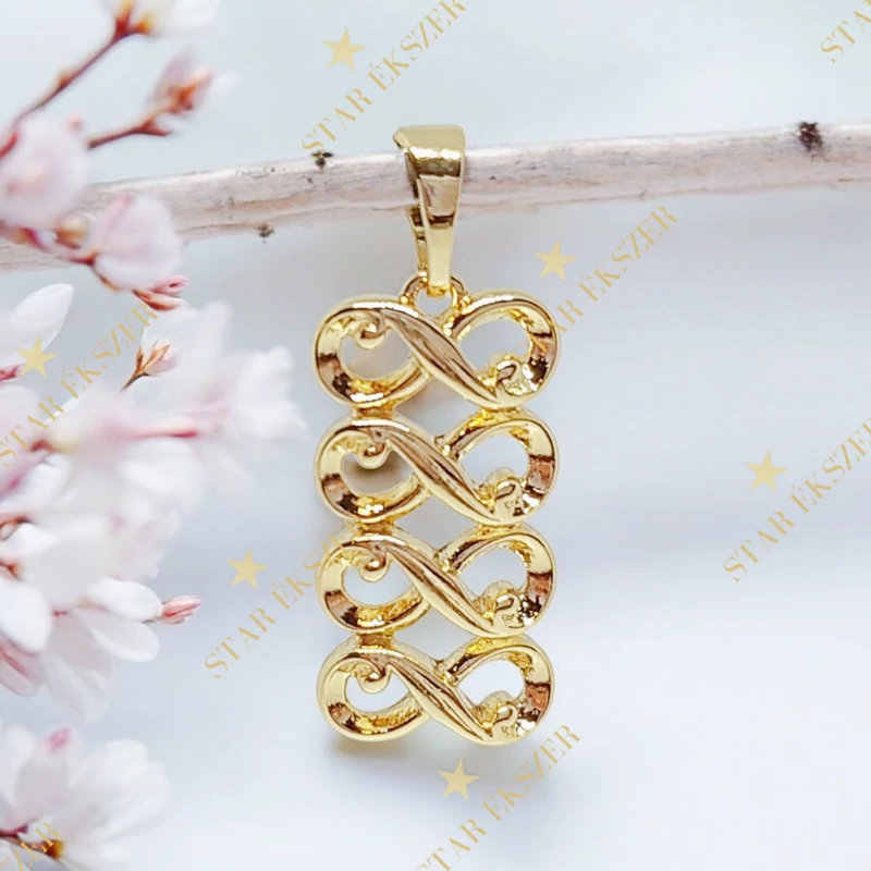 Infinity 14K antillergén végtelen medál 