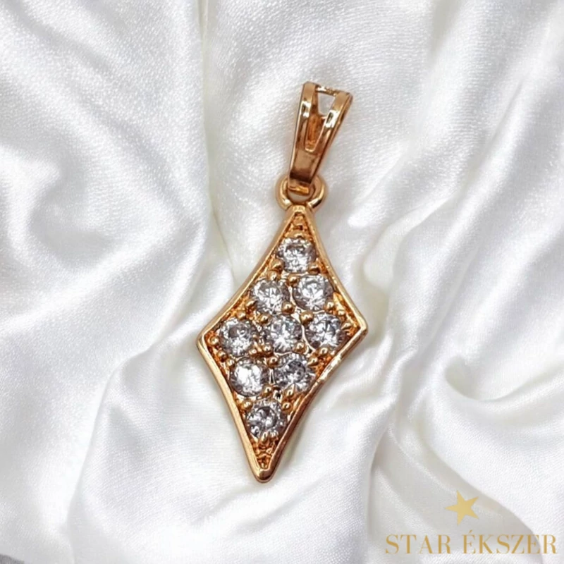 Milton 18K antillergén trapéz medál