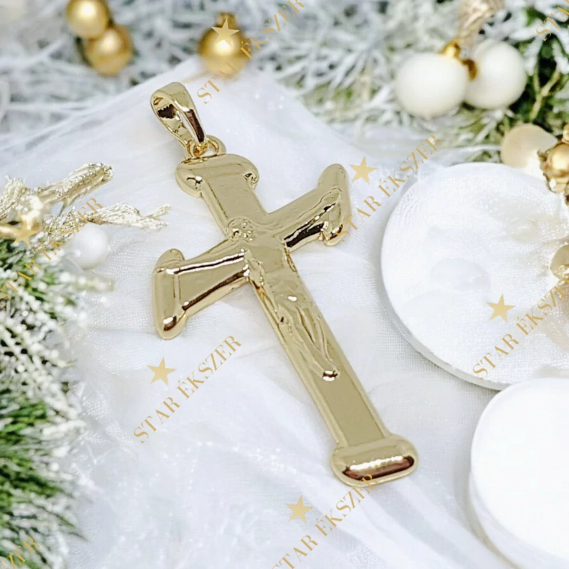 Ninon 14K antillergén kereszt medál