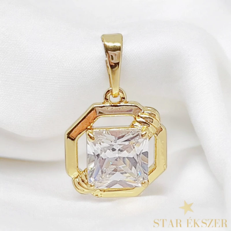 Vitoria 14K antillergén cirkónia köves medál 