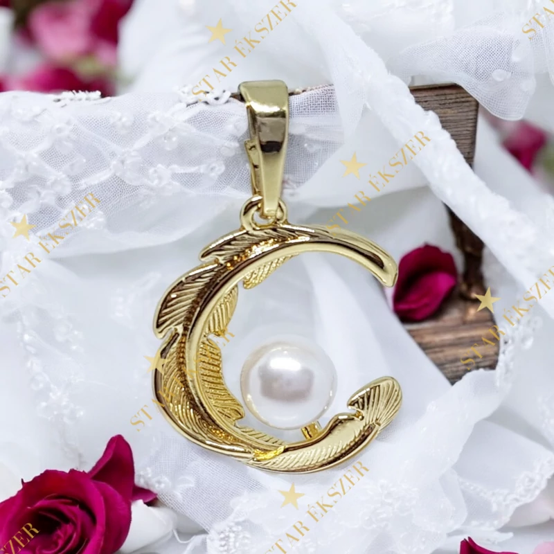 Moon 14K GF. antillergén hold medál  