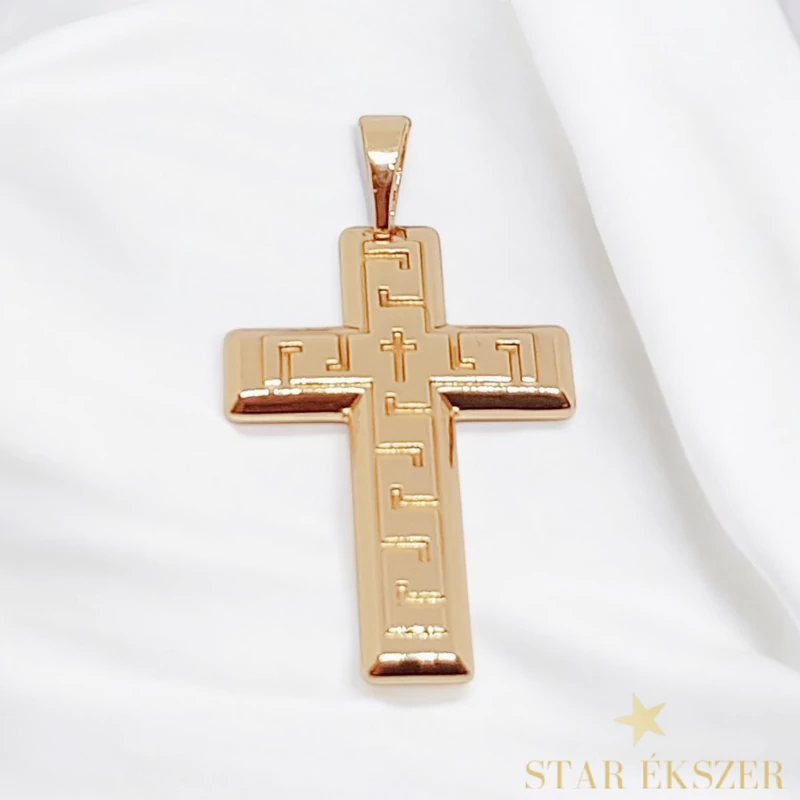 Conor 18KGF. antillergén kereszt medál 