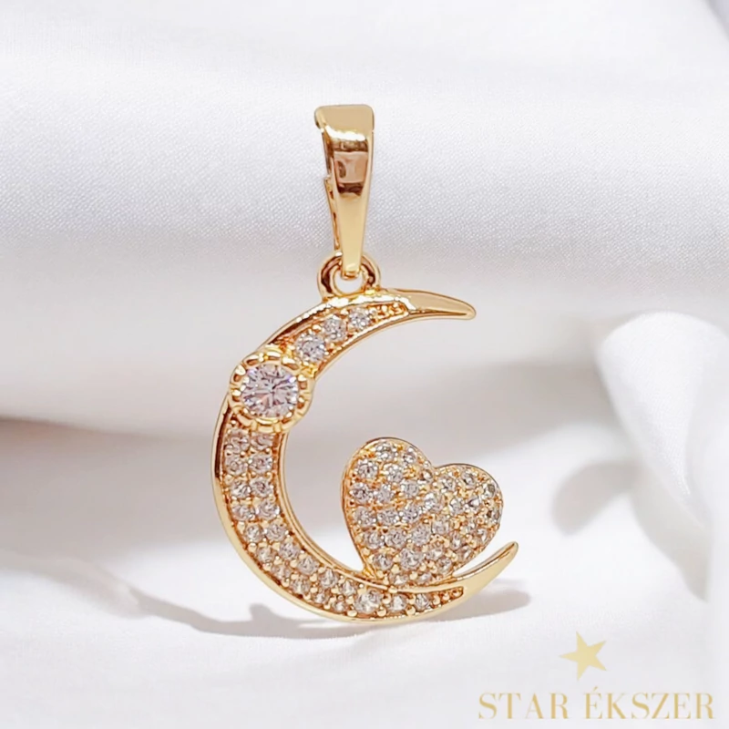 Peyton 18KGF. antillergén hold medál 