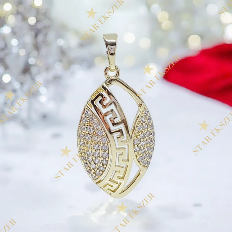 Flen 14K GF. antillergén görög medál