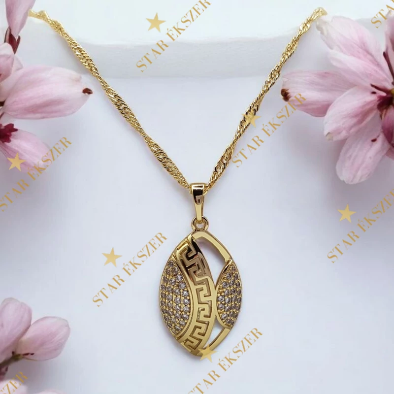 Flen 14K Gold Filled antiallergén görög nyaklánc 50cm