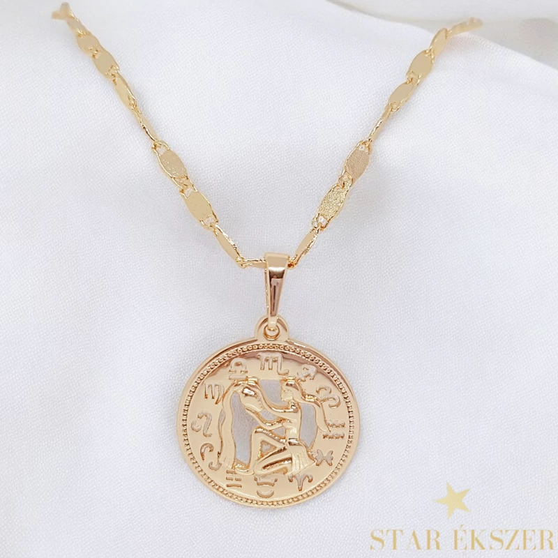 Bori 18K GF. antiallergén horoszkópos nyaklánc 45cm Vízöntő