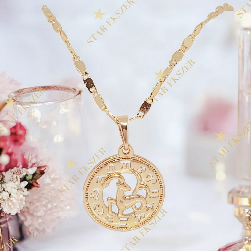 Bori 18K GF. antiallergén horoszkópos nyaklánc 45cm Bak