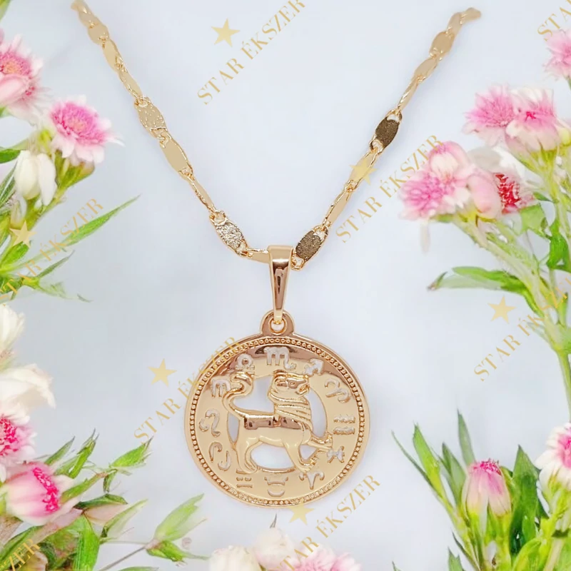 Bori 18K GF. antiallergén horoszkópos nyaklánc 45cm Oroszlán