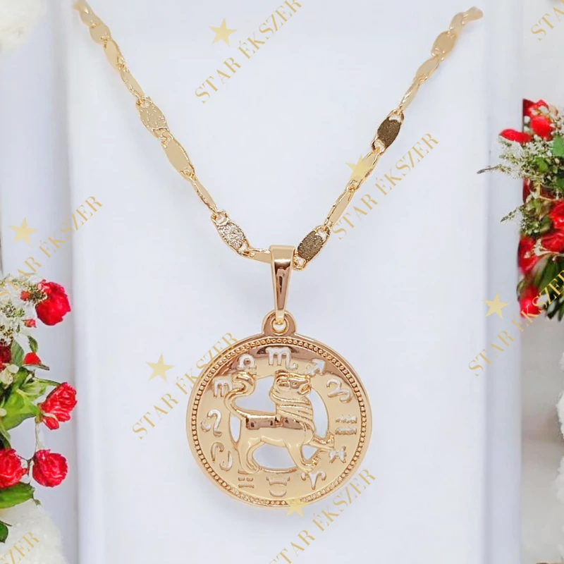 Bori 18K GF. antiallergén horoszkópos nyaklánc 45cm Oroszlán