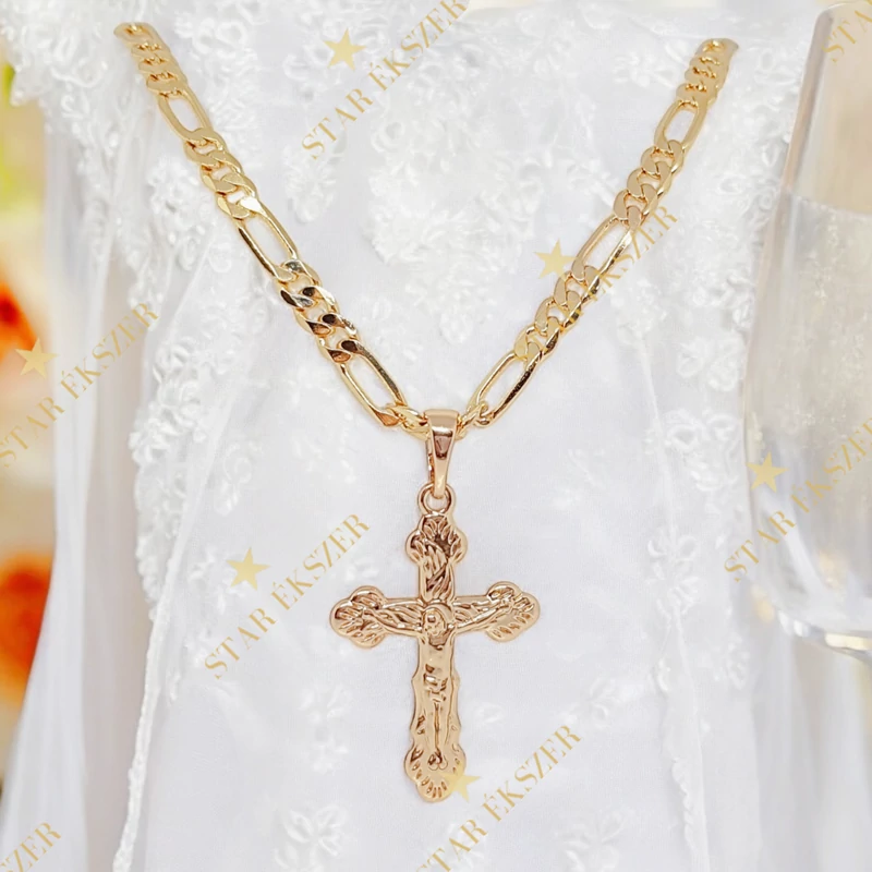 Dorien Gold Filled kereszt medálos nyaklánc 50cm