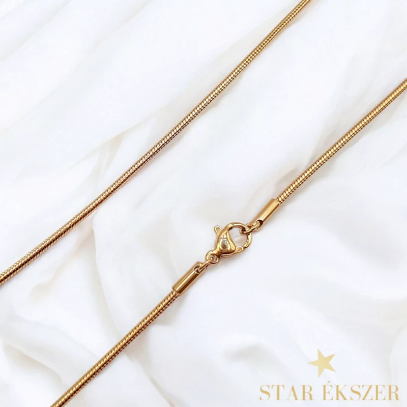 Kígyólánc 18k antiallergén nyaklánc 45cm/2mm