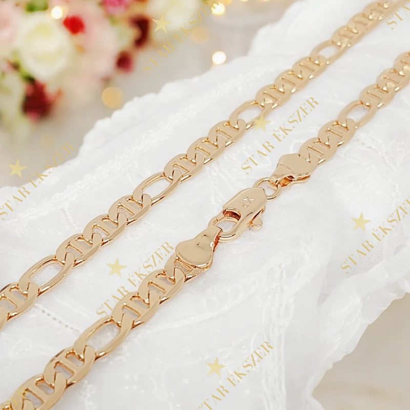 Figaro Extra 18K G.F. antiallergén férfi nyaklánc 55cm