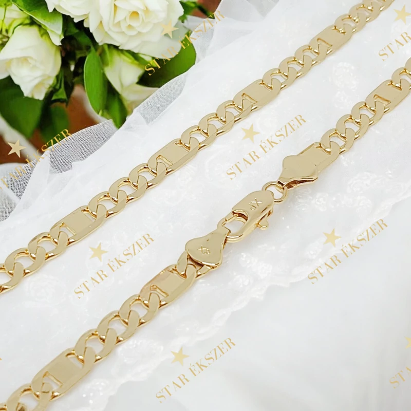 Norman 14K GF. antiallergén férfi nyaklánc 55cm