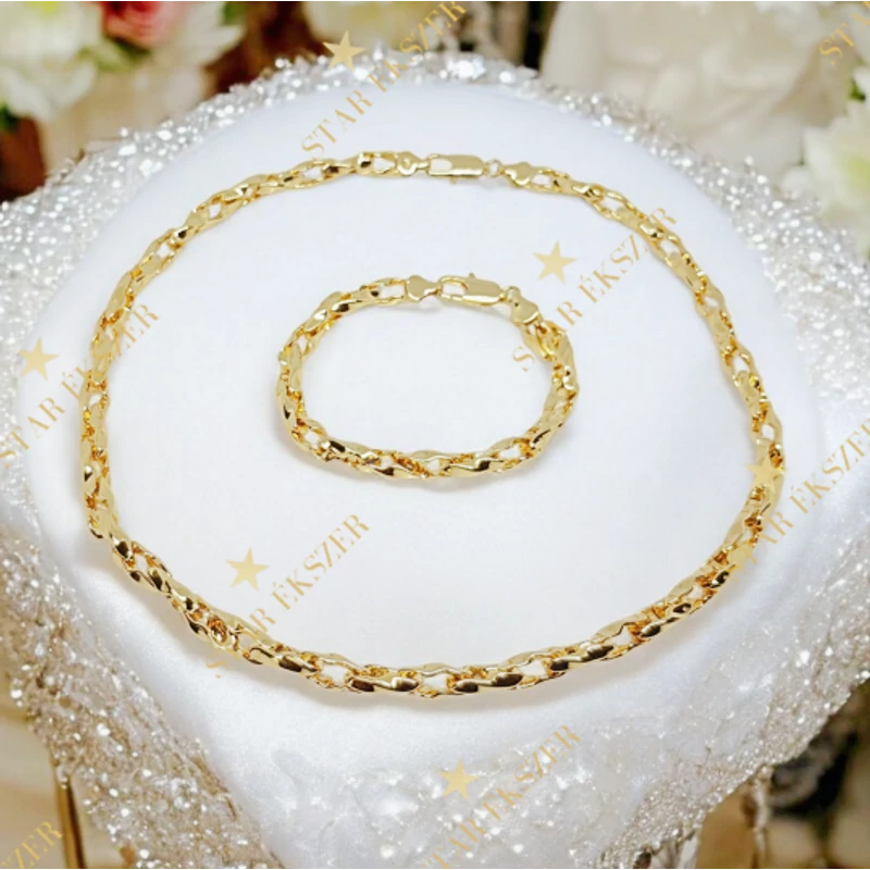 Glenda 14K GF. antiallergén Ékszerszett 45/19cm