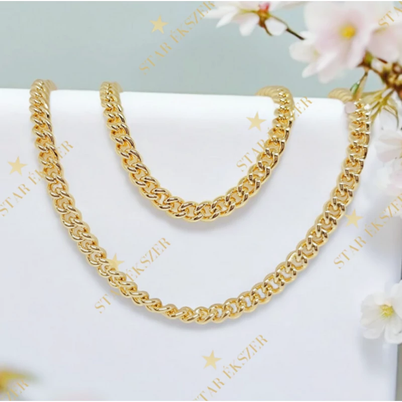 Raquel 14K GF. antiallergén Ékszerszett 50/20cm