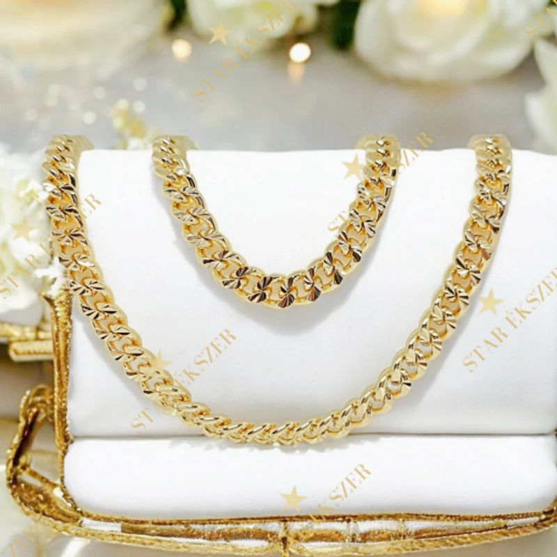 Samara 14K GF. antiallergén Ékszerszett 50/22cm