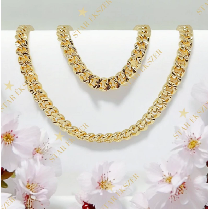 Samara 14K GF. antiallergén Ékszerszett 50/22cm