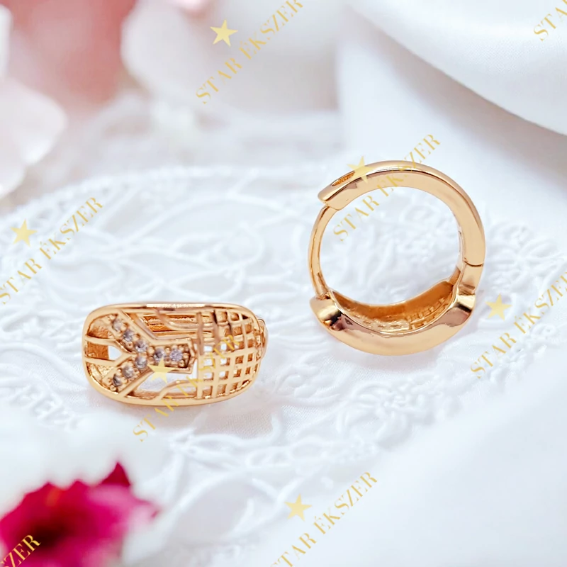 Faye 18K antiallergén fülbevaló