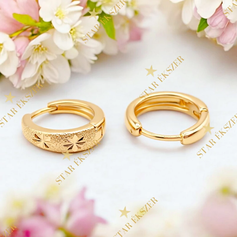 Lysia 18K antiallergén fülbevaló 