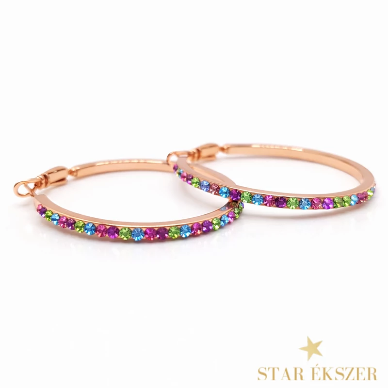 Marelia 18K antiallergén karika fülbevaló