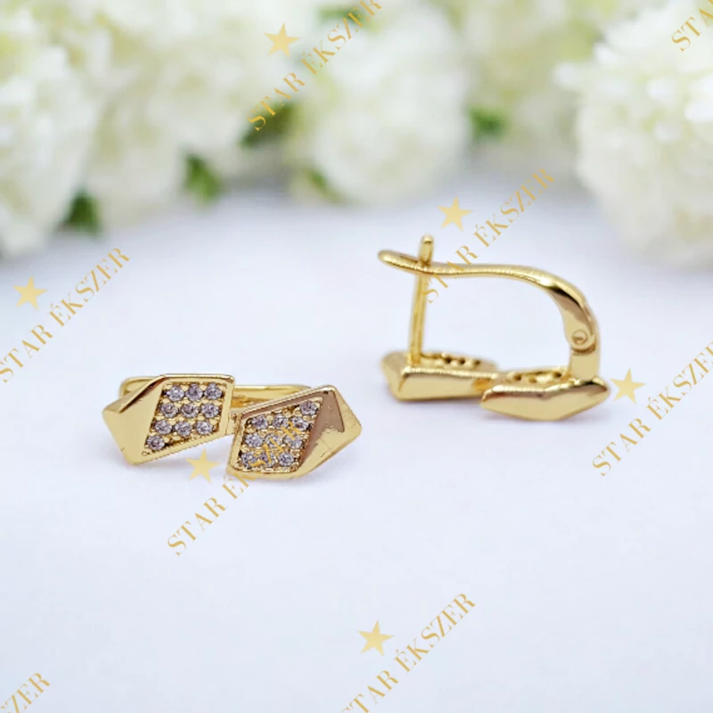 Tyrel 14K antiallergén fülbevaló