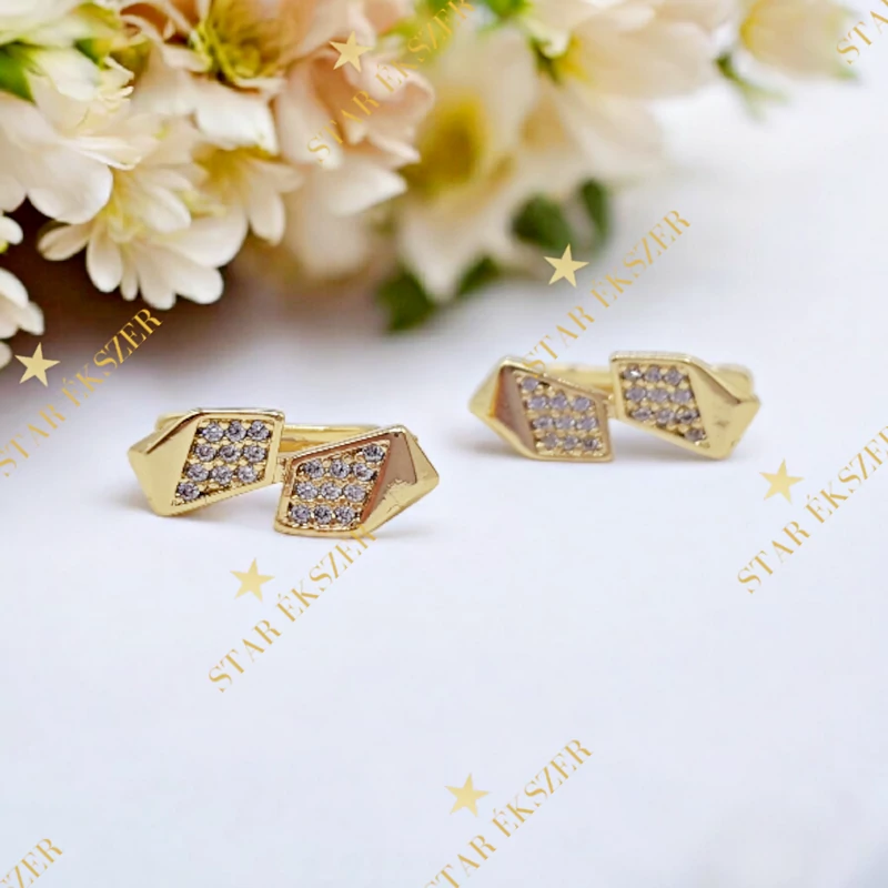 Tyrel 14K antiallergén fülbevaló