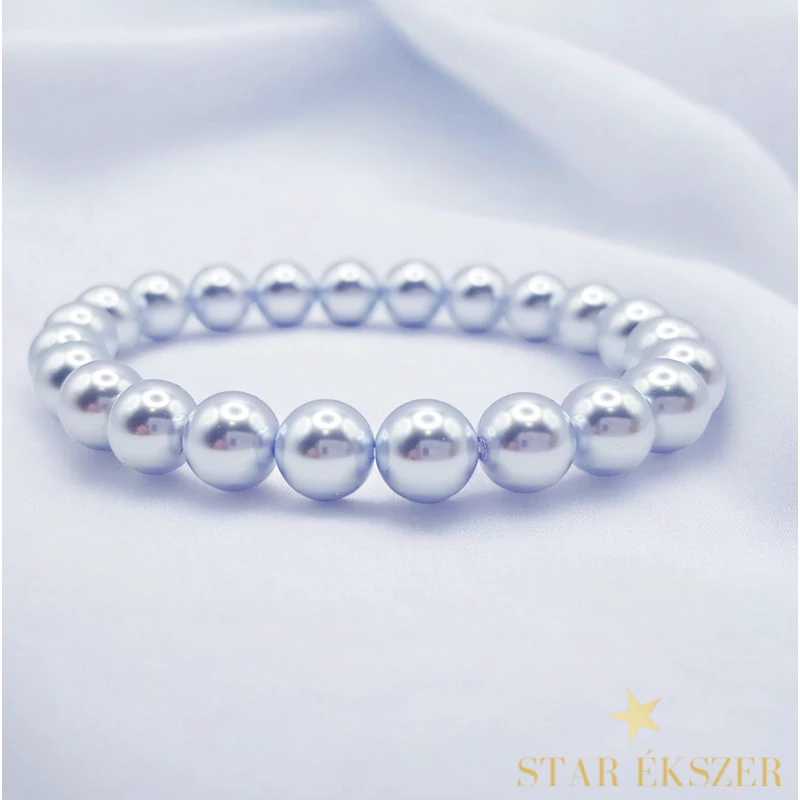 Silver Grace – Ezüstszürke Gyöngy Karkötő