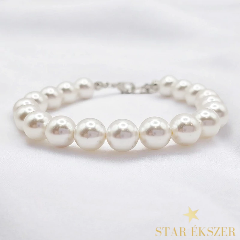 Ivory Classic – Fehér Gyöngy Karkötő