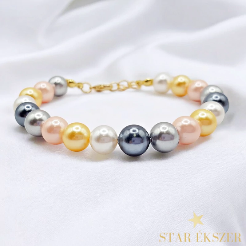 Harmony Glow – Színes Gyöngy Karkötő