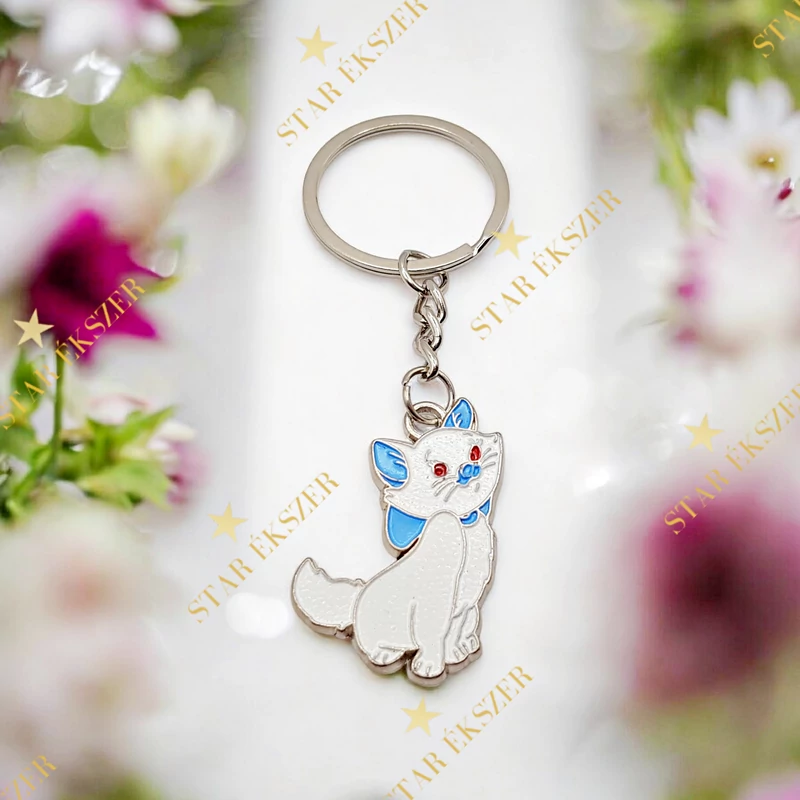 Blue Kitty – Cicafiú Fém Kulcstartó