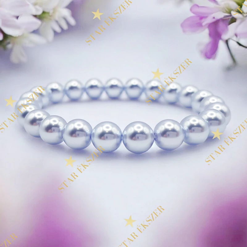 Silver Grace – Ezüstszürke Gyöngy Karkötő