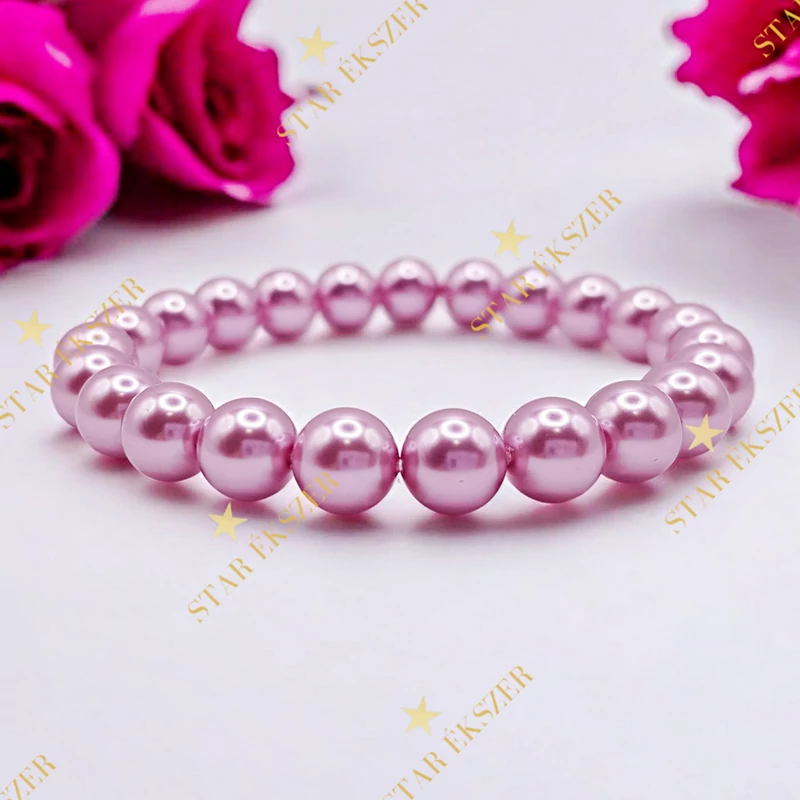 Rose Harmony – Rózsaszín Gyöngy Karkötő