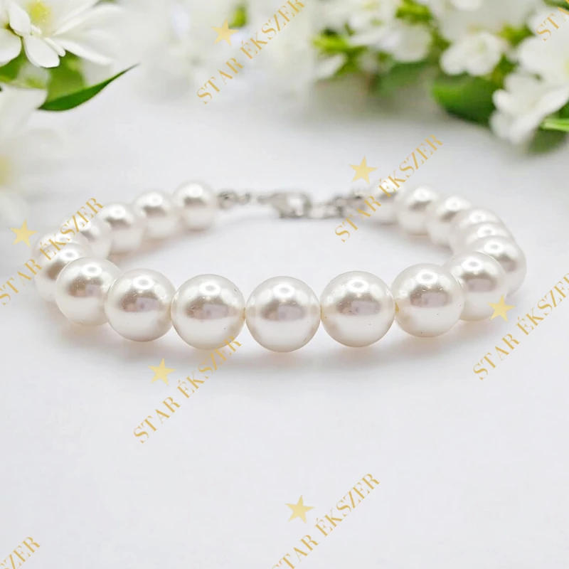 Ivory Classic – Fehér Gyöngy Karkötő