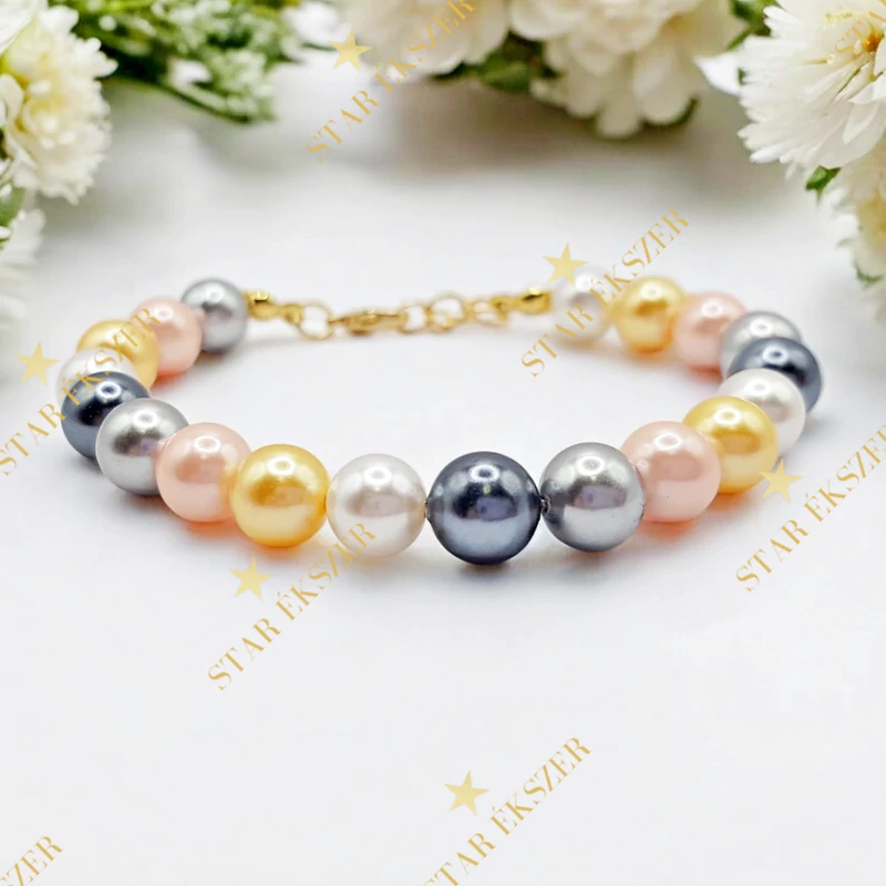 Harmony Glow – Színes Gyöngy Karkötő