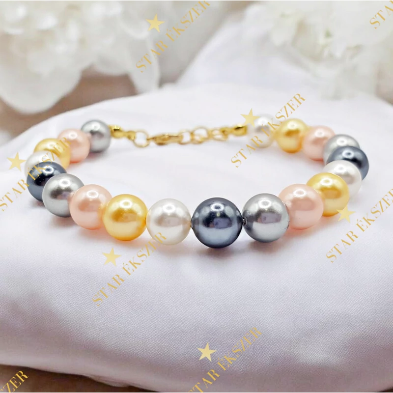 Harmony Glow – Színes Gyöngy Karkötő