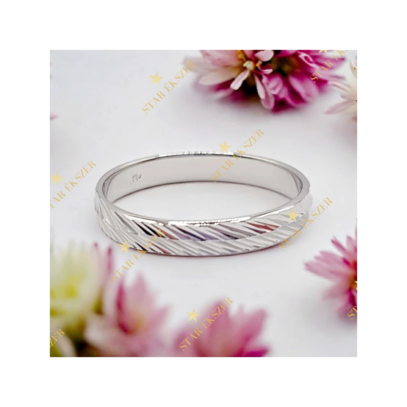 Amira White antiallergén karika gyűrű 52-es