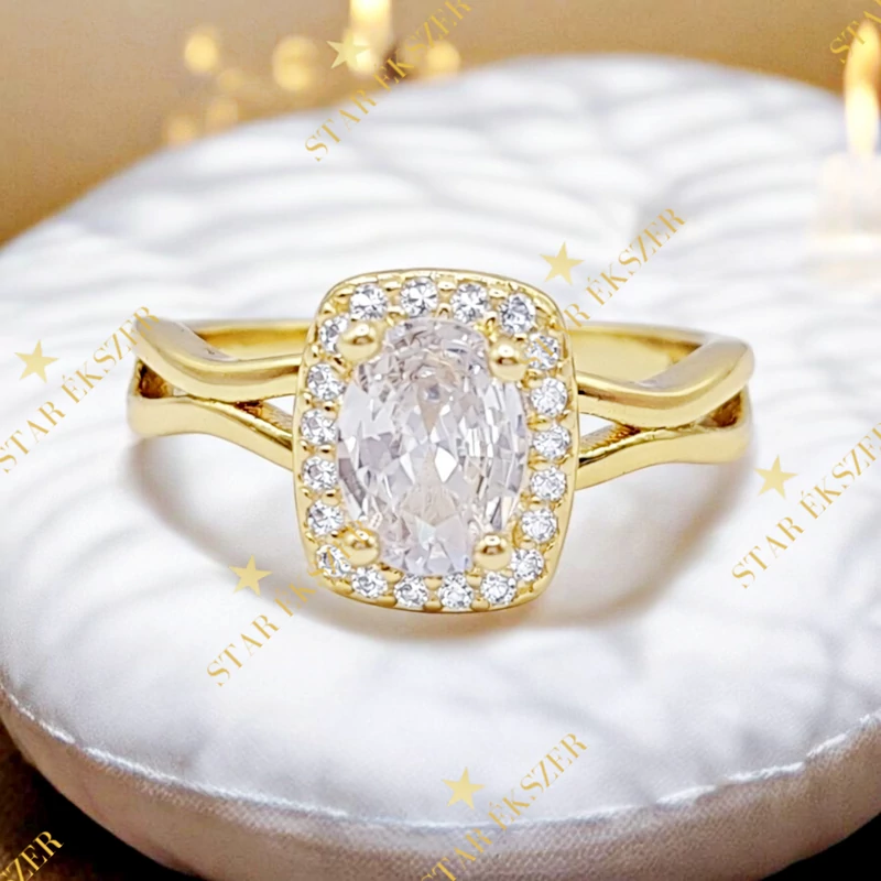 Avelisse 14K antiallergén gyűrű 57-es