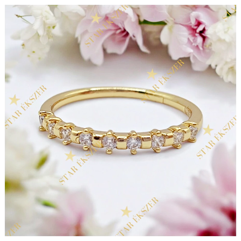 Luma 14K antiallergén köves gyűrű 54-es